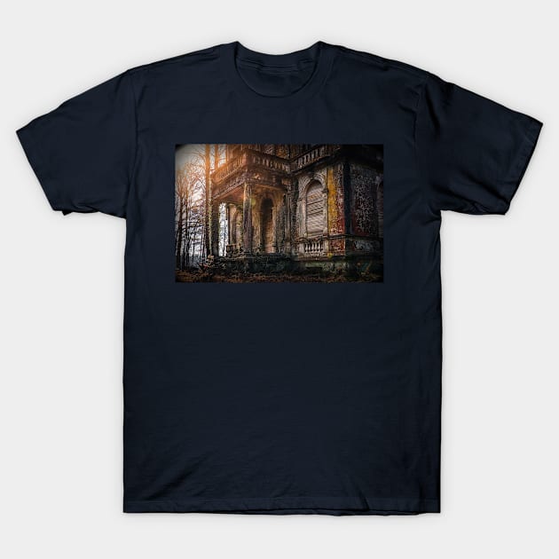 Haunted House at Dusk T-Shirt by tedsox